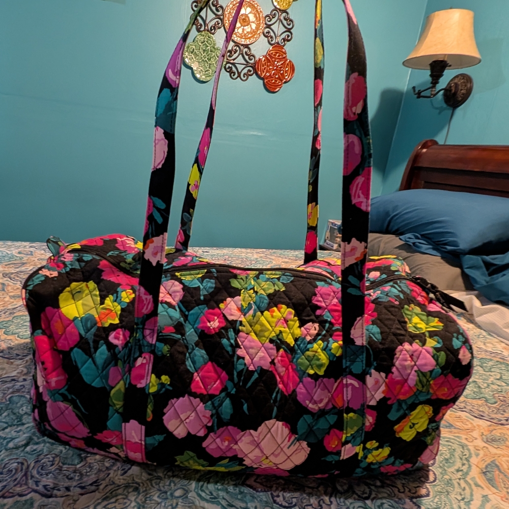 Vera Bradley Multicolor Floral Quilted Travel Bag